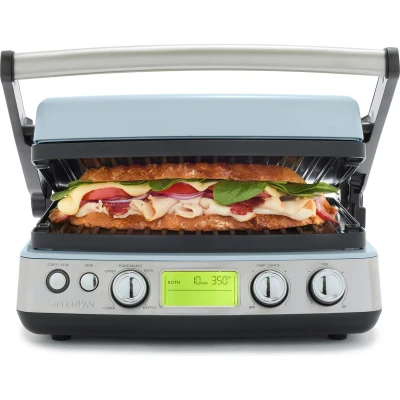 Afbeelding van GreenPan Contactgrill Blue Haze Keramische anti baklaag