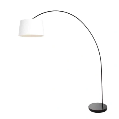 Afbeelding van Steinhauer Booglamp Solva met kap wit 3904ZW