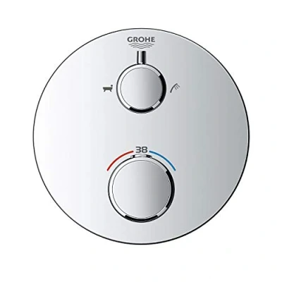 Afbeelding van Grohe therm.opb.dl rond met omstel douche/bad chroom