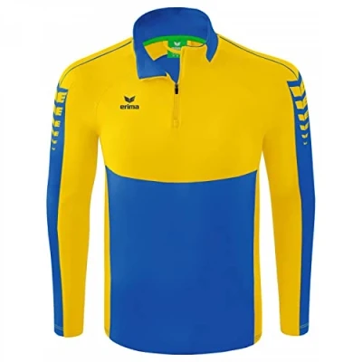 Afbeelding van Erima Six Wings trainingstop new royal/geel