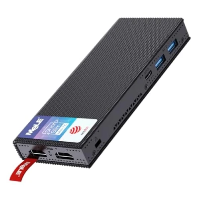 Afbeelding van MeLE PCG02 Pro Mini PC Stick Windows 11 Celeron N5105 (tot 2.9GHz) 8GB 256GB Micro Computer Fanless Small Desktop met Gigabit Ethernet 2.4G/5G, BT5.1, Dual 4K HDMI, VESA voor Kantoor/Studie/Home