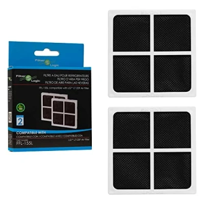 Afbeelding van FilterLogic FFL 155L Frisse lucht koelkastreinigers/filters compatibel met Pure n Fresh LG LT120F ADQ73214404 (2 stuks)