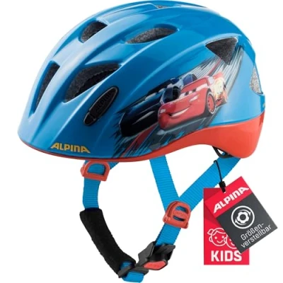 Afbeelding van ALPINA XIMO Disney Lichte, veilige en onbreekbare fietshelm met optioneel LED licht voor kinderen, auto&#039;s, 49 54 cm