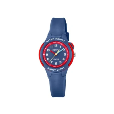 Afbeelding van Calypso Unisex datum klassiek kwarts horloge met plastic armband K6069/5