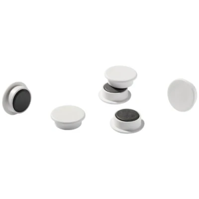 Afbeelding van Durable 475202 magneten, industriële verpakking, 21 mm, 210p, wit, 20 st.