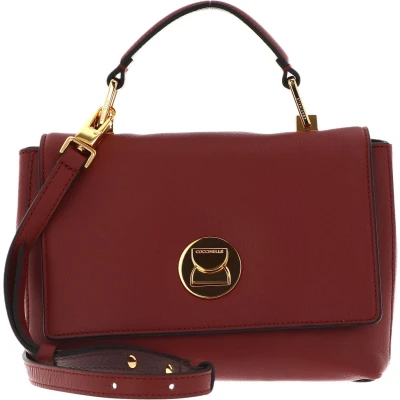 Afbeelding van COCCINELLE Leren Avondtas Handtas Liya Handbag Acero / Carruba Bruine