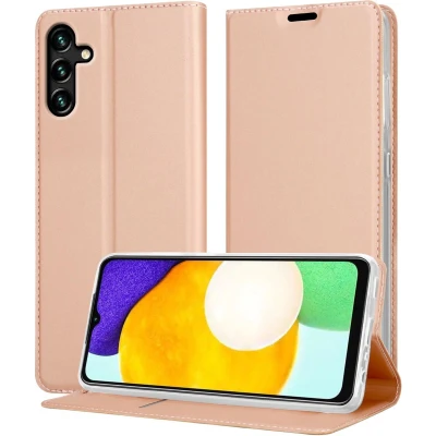 Afbeelding van Cadorabo Hoesje geschikt voor Samsung Galaxy A13 5G in CLASSY ROSE GOUD Beschermhoes met magnetische sluiting, standfunctie en kaartvakje Book Case Cover Etui