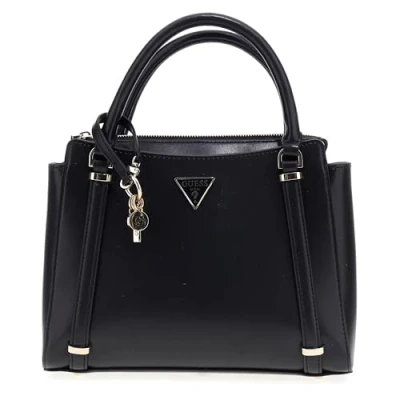 Afbeelding van GUESS Handtas Schoudertas Daryna 2 Compartment Satchel Black Zwart