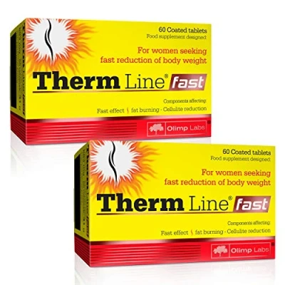 Afbeelding van THERM LINE FAST 120 Capsules Thermogene vetverbrander voor vrouwen Afslankpillen Vermindering van vetweefsel