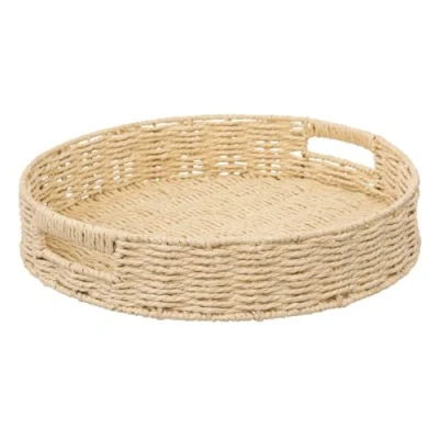 Afbeelding van Dienblad rond 35 cm kord, warmwit