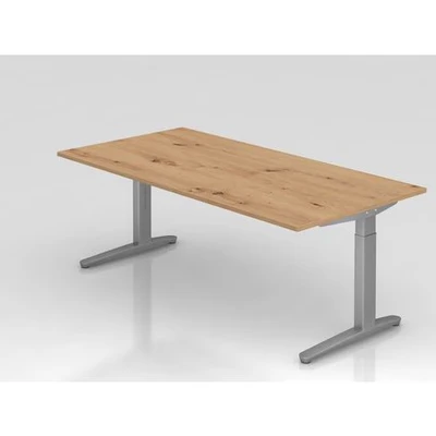 Afbeelding van XTRA XB 2E SS Bureau 200 x 100 Tafelhoogte I In hoogte verstelbaar Knoestige Eiken