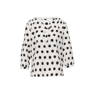 Afbeelding van s.Oliver Strukturierte AUS Blouse, Dames, Maat: 32, Ecru