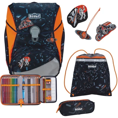 Afbeelding van Scout Alpha set 4TEILIG Schooltas voor kinderen, Maat: One Size, Space data
