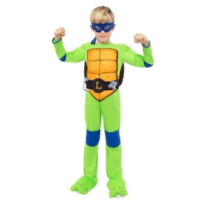 Afbeelding van Funidelia Leonardo Kostuum De Ninja Turtles voor jongens kinderen Accessoire verkleedkleding en rekwisieten Halloween, carnaval &amp; feesten Maat 5 6 jaar