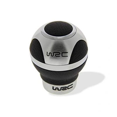 Afbeelding van WRC 007303 Schakelpook met 3 bevestigingspunten in aluminium &amp; zwart leer