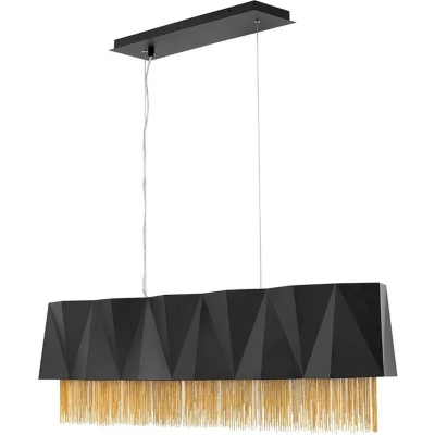 Afbeelding van Hinkley/ Fredrick Ramond LED Pendelarmatuur Zuma 6X E27 Max 60W Dimbaar Satin Black/ Gold