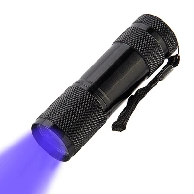 Afbeelding van POCKETMAN 9 LED Ultraviolet Zaklamp/Blacklight, UV Zaklamp, 395nm, Huisdier Urine en Vlekken Detector, Vind op Kleding, Tapijt of Tapijten