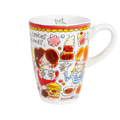 Afbeelding van Blond Amsterdam Mok Even Bijkletsen XL Rood 500ml