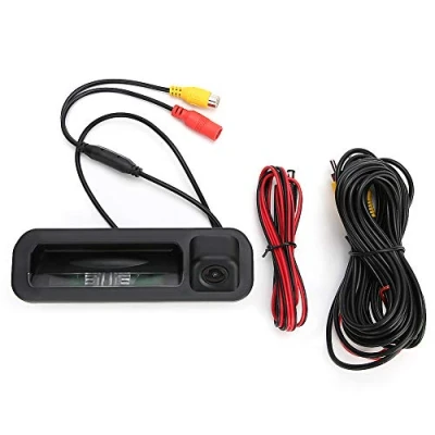 Afbeelding van Auto Achteruitrijcamera Omkeren Backup Camera met Groothoek Nachtzicht Waterdichte CCD HD Kofferbak Handvat Reverse Fit voor Focus MK3 2011 2014