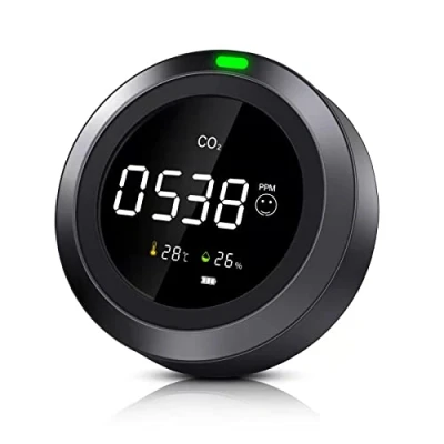 Afbeelding van Therm La Mode CO2 detector, 3 in 1 Indoor Luchtkwaliteit Monitor Detecteert Kooldioxide Temperatuur en Vochtigheid, NDIR detector