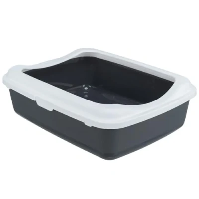 Afbeelding van Trixie Kattenbak Classic Antraciet / Wit 47X37X15 CM