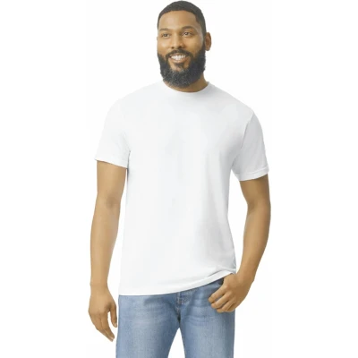 Afbeelding van Gildan Heren T shirt softstyle CVC GI67000 White