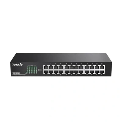 Afbeelding van Tenda TEG1024D 24 poorts gigabit desktopswitch 10/100/1000 Mbit/s (2000 full duplex, half flow control, metalen behuizing, overspanningsbeveiliging)