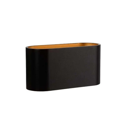 Afbeelding van Lucide Wandlamp Xera Afgerond Zwart