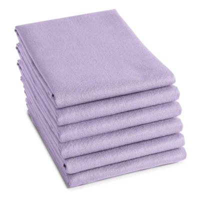 Afbeelding van Theedoek DDDDD Logo Lila (Set van 6)