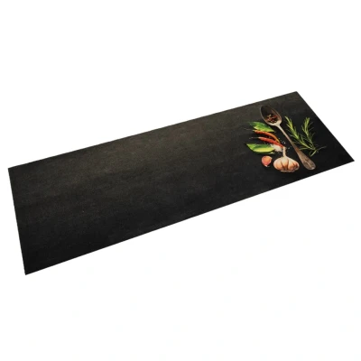 Afbeelding van Keukenmat wasbaar kruidenprint 60x180 cm fluweel