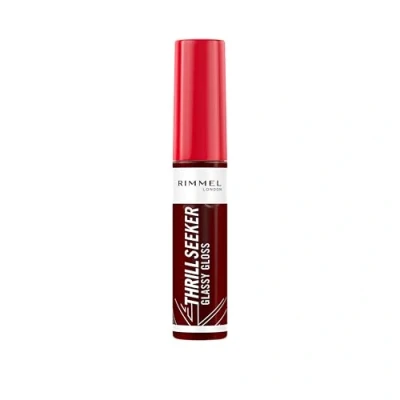 Afbeelding van Rimmel Thrill Seeker Glassy Gloss, Frosted Berry, Moisturizer, gesund aussehende Lippen, abgeschrägter Applikator, homogene Anwendung, vegane Formel, 10 ml