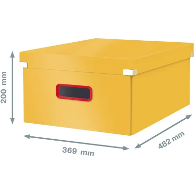 Afbeelding van Leitz Cosy Click &amp; Store grote opbergdoos, geel opbergdoos