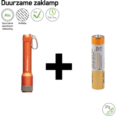 Afbeelding van GP Batteries CK12 LED Zaklamp Oranje Zaklampen