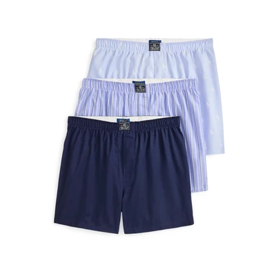 Afbeelding van Polo Ralph Lauren OPEN 3 PACK Boxershorts, Heren, Maat: Small, Blue/navy