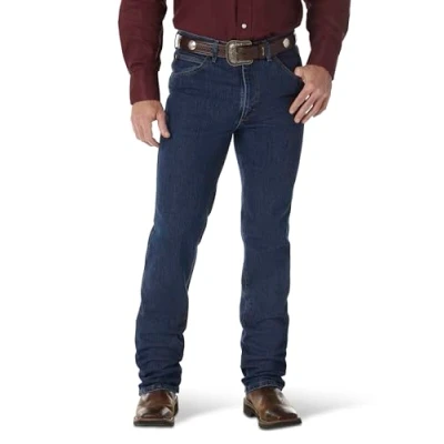 Afbeelding van Wrangler Heren Premium Performance Advanced Comfort Cowboy Cut Slim Fit Jean blauw 4XL