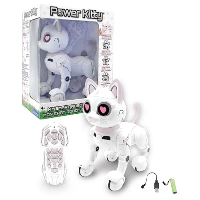 Afbeelding van LEXIBOOK Power Kitty Mijn slimme robotkat met programmeerfunctie, wit