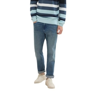 Afbeelding van TOM TAILOR Josh Regular Slim Jeans voor heren, 10113 Clean Mid Stone Blue Denim, 34W x 34L