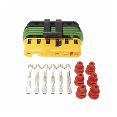 Afbeelding van 1 set 6 pin vrouwelijke auto waterdichte kabelboom connector automotive elektrische plug