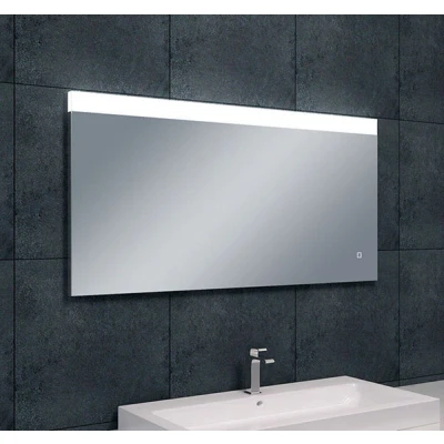 Afbeelding van Wiesbaden Single spiegel rechthoek met LED, dimbaar en spiegelverwarming 120 x 60 cm