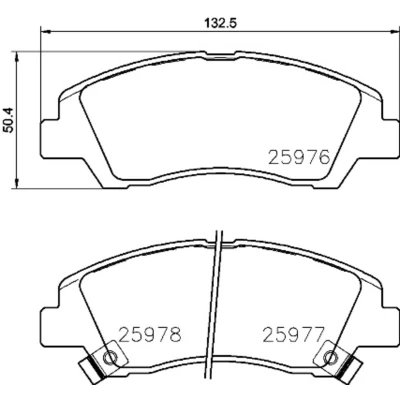 Afbeelding van Brembo Remblokset P 30 076