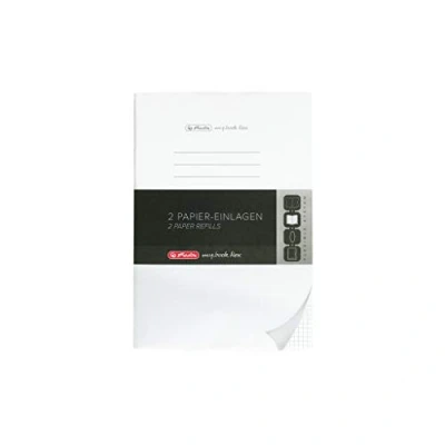 Afbeelding van herlitz 50034086 Refill voor notitieboekje, A4, 2 x 40 vellen geruit, 1 stuk