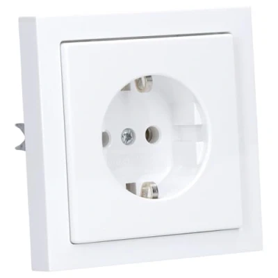 Afbeelding van Busch Jaeger Stopcontactset: 20 EUC 84 stopcontact + 1721 184K afdekraam studiowit Future Lineair