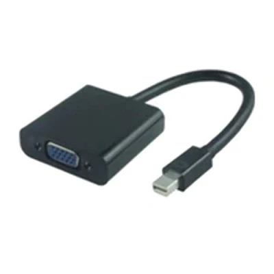 Afbeelding van Videokabel adapter (Mini DisplayPort, VGA, mannen, vrouwelijk, zwart).