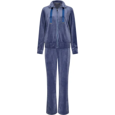 Afbeelding van Pastunette huispak dames Velours Vicky Donkerblauw 48