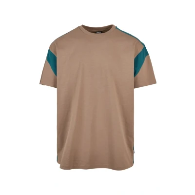Afbeelding van Urban Classics Active Tshirt print, Heren, Maat: Large, Darkkhaki teal