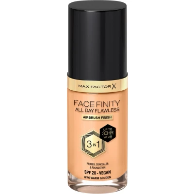 Afbeelding van 1+1 gratis: Max Factor Facefinity All Day Flawless Foundation W76 Warm Golden 34 ml