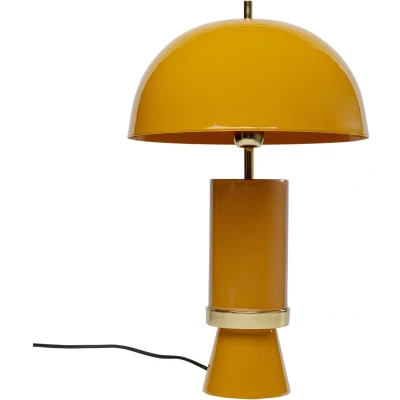 Afbeelding van Kare Josy tafellamp, geel, staal, hoogte 51 cm