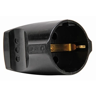 Afbeelding van Kopp 183205003 geaarde koppeling, kunststof, IP 20, breukvast, voor kabeldoorsnede tot 3 x 1,5 mm², 250 V, zwart