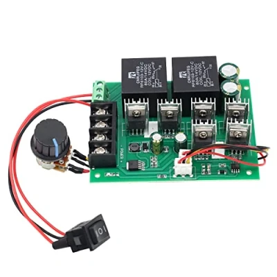 Afbeelding van RUIZHI DC Motor Snelheidscontrolemechanisme 9 50v 40a, Spanning Regelaar Controller PWM Omkeerbare 12v 24v 36v 48v 2000w Front Reverse Switch