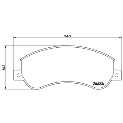 Afbeelding van Brembo Remblokset P 85 115